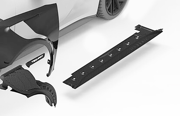 パンツ THEREDTHREAD G tech lightning skirtsweat Techart Carbon Fiber Side Skirts : Suncoast Porsche Parts